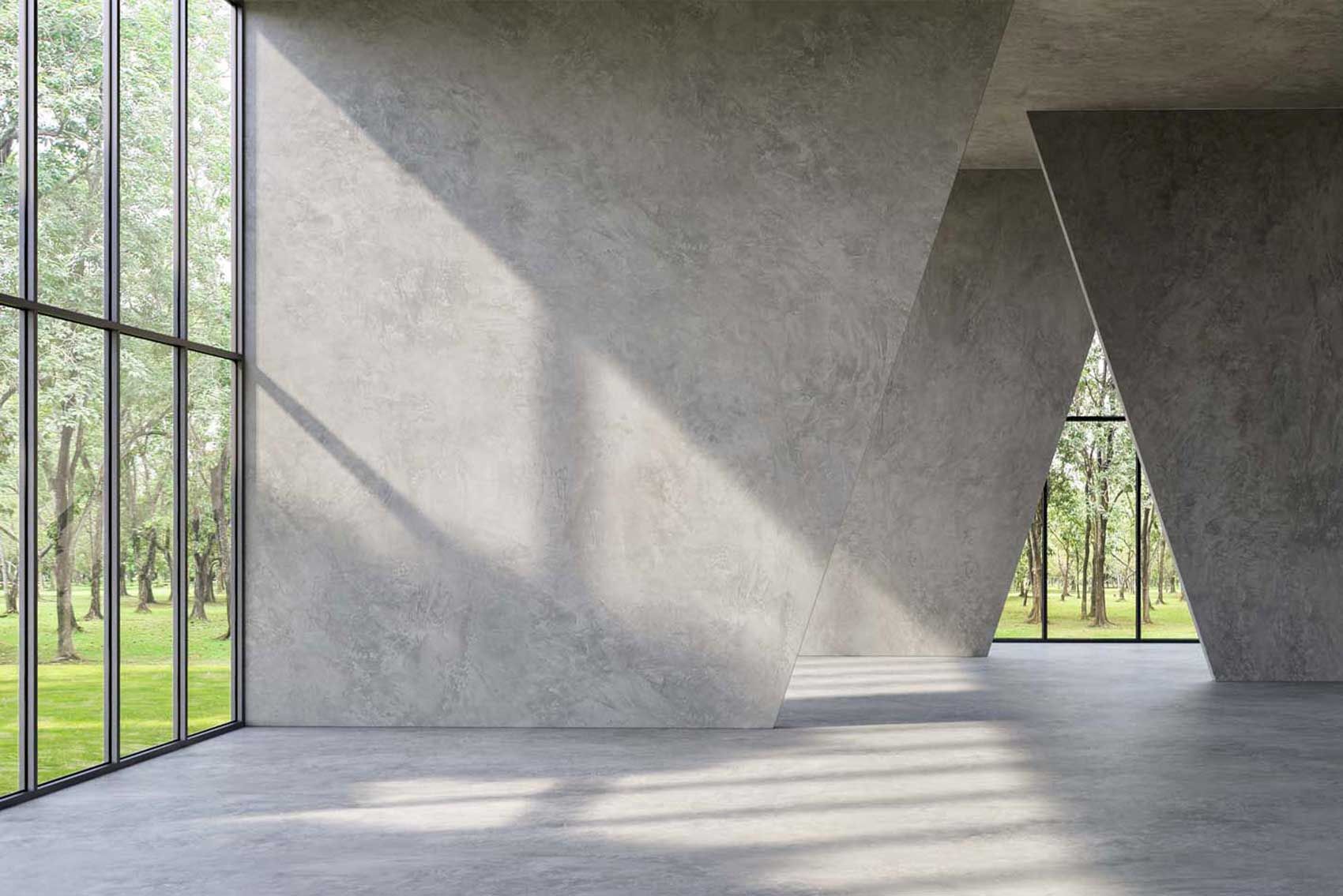 mur béton ciré